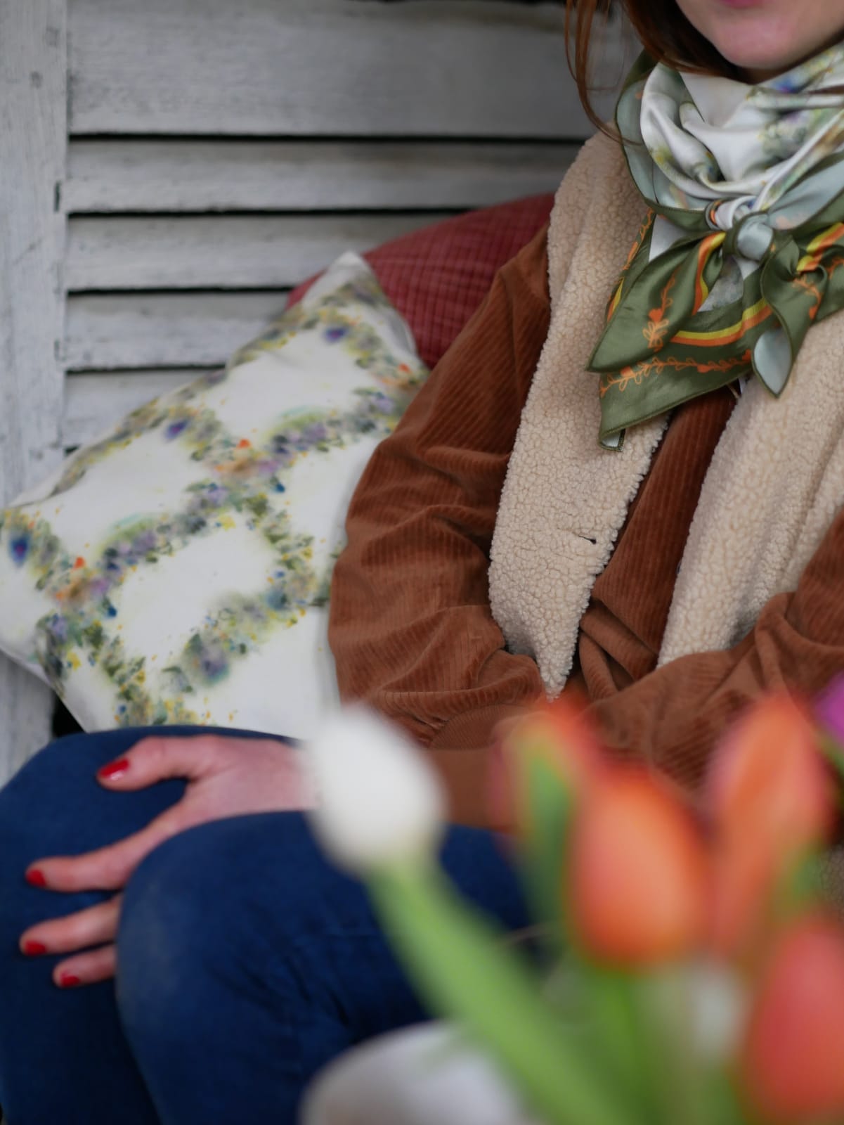 Coussin "Herbes Folles" Ajoutez une touche de nature à votre intérieur !