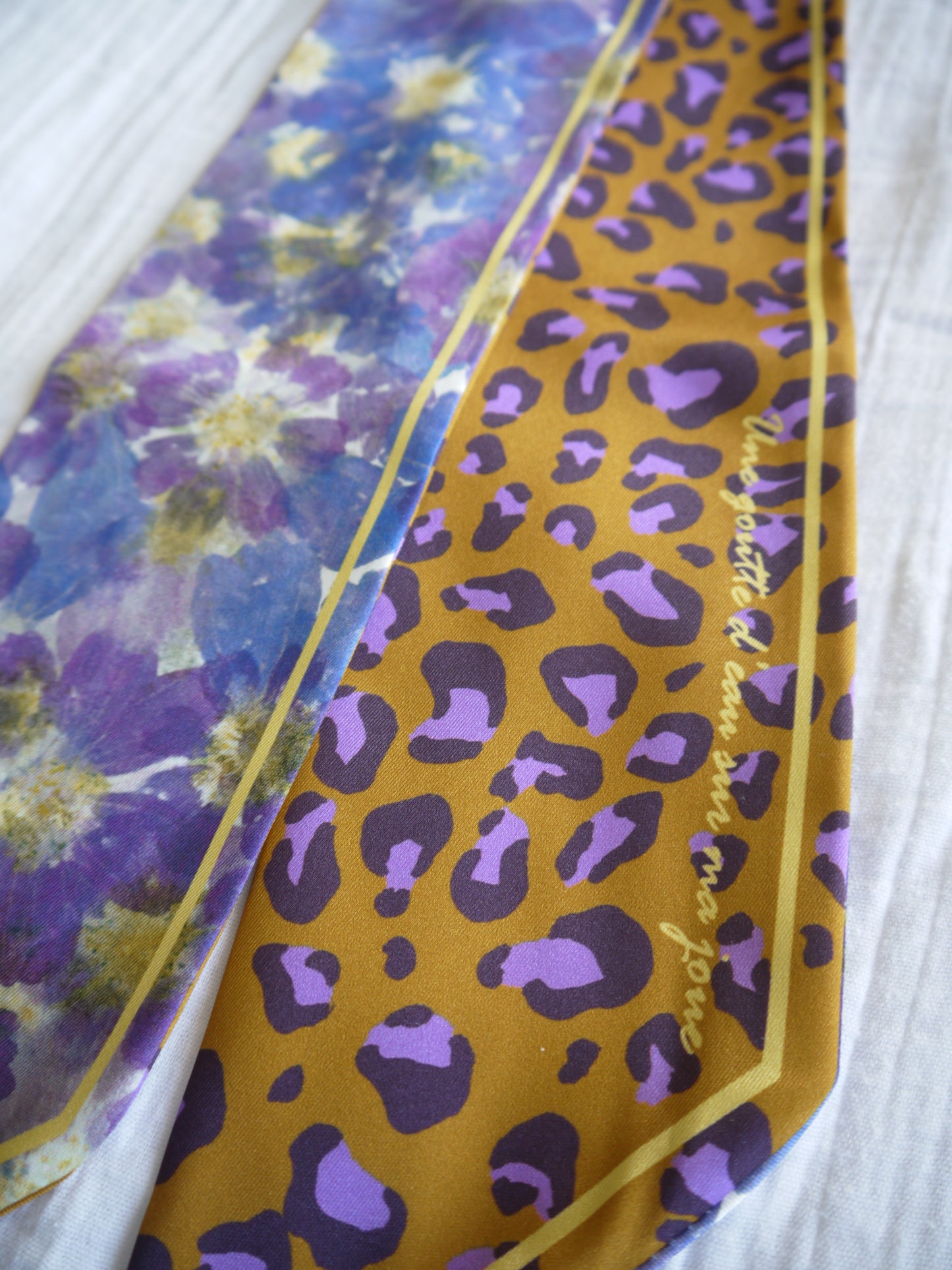 Bandeau Violette / Léopard