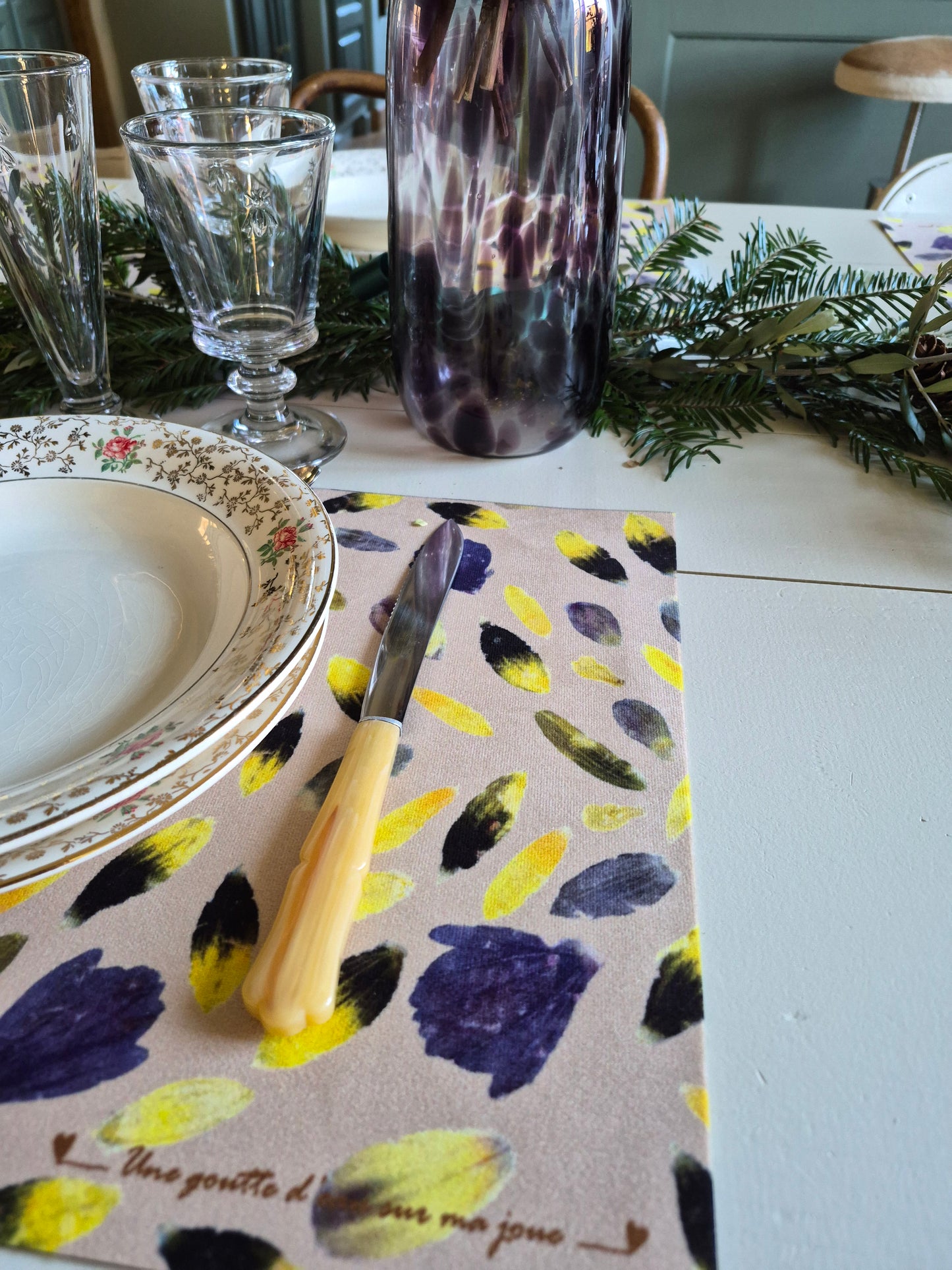 Set de table Plume d’hiver