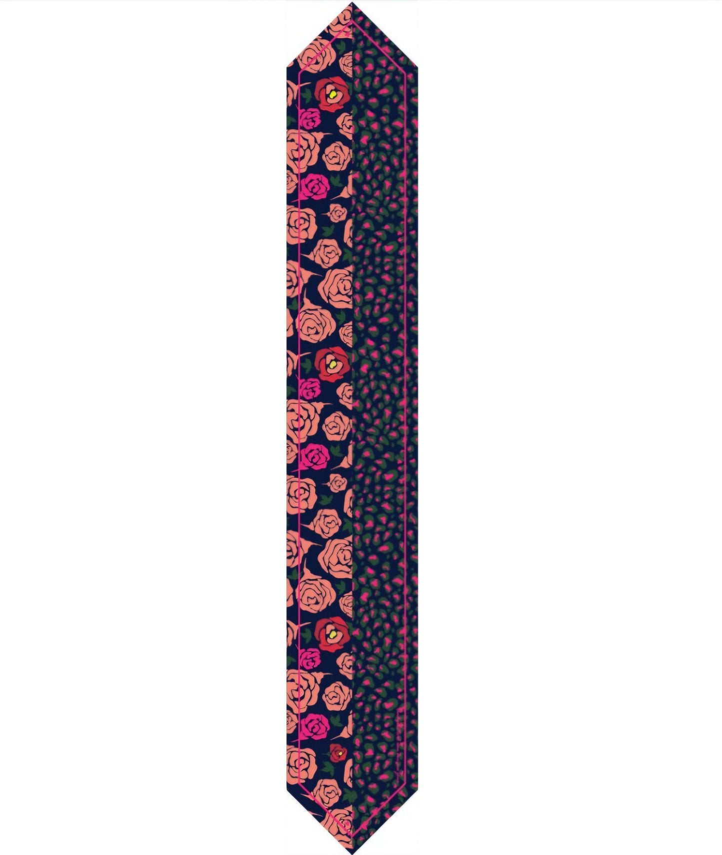 Bandeau " Rose Arty marine - Léopard"