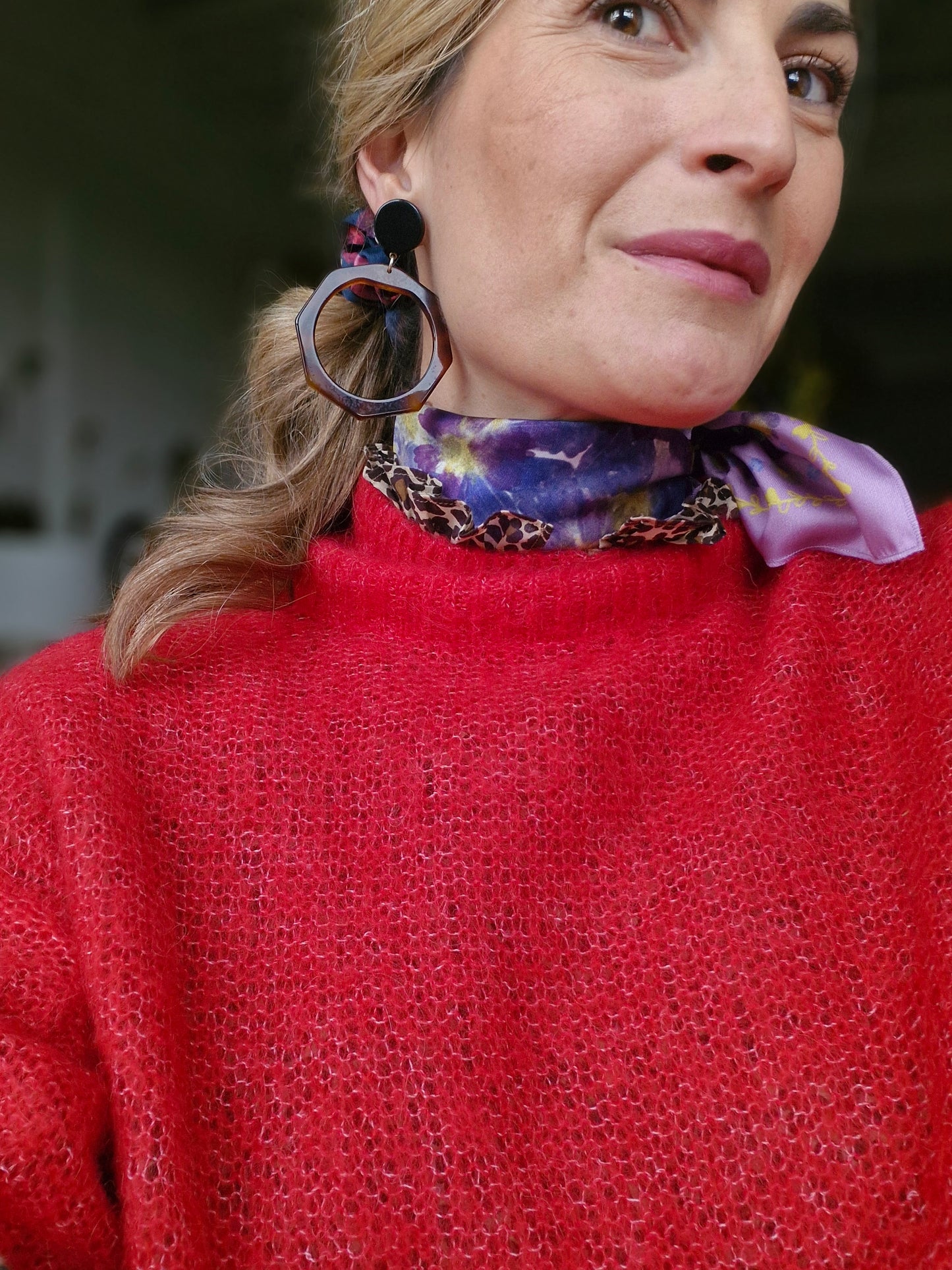 Carré "Violette-parme"