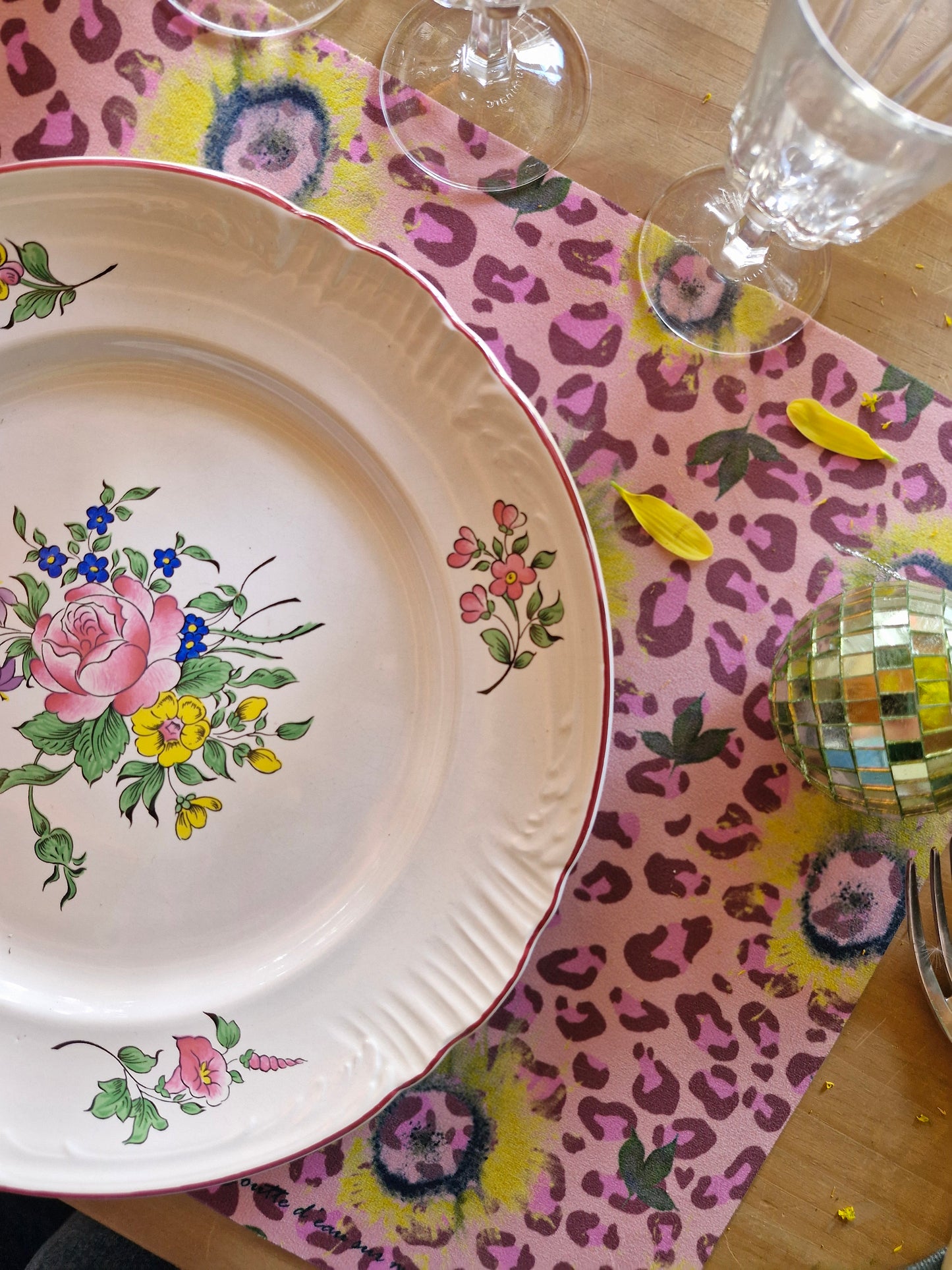 Set de table Golden Bloom / Léopard