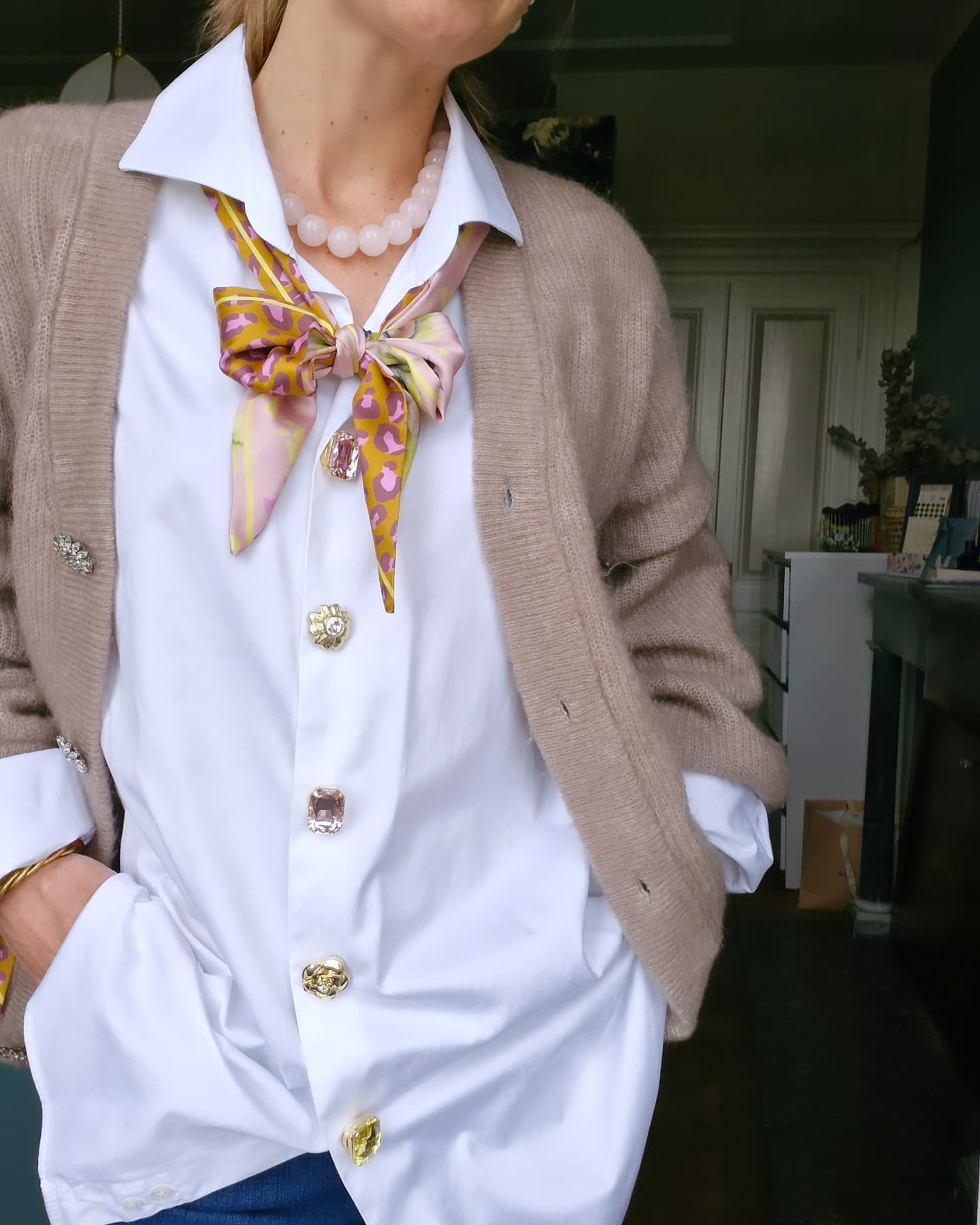 Bandeau Golden Bloom - Léopard