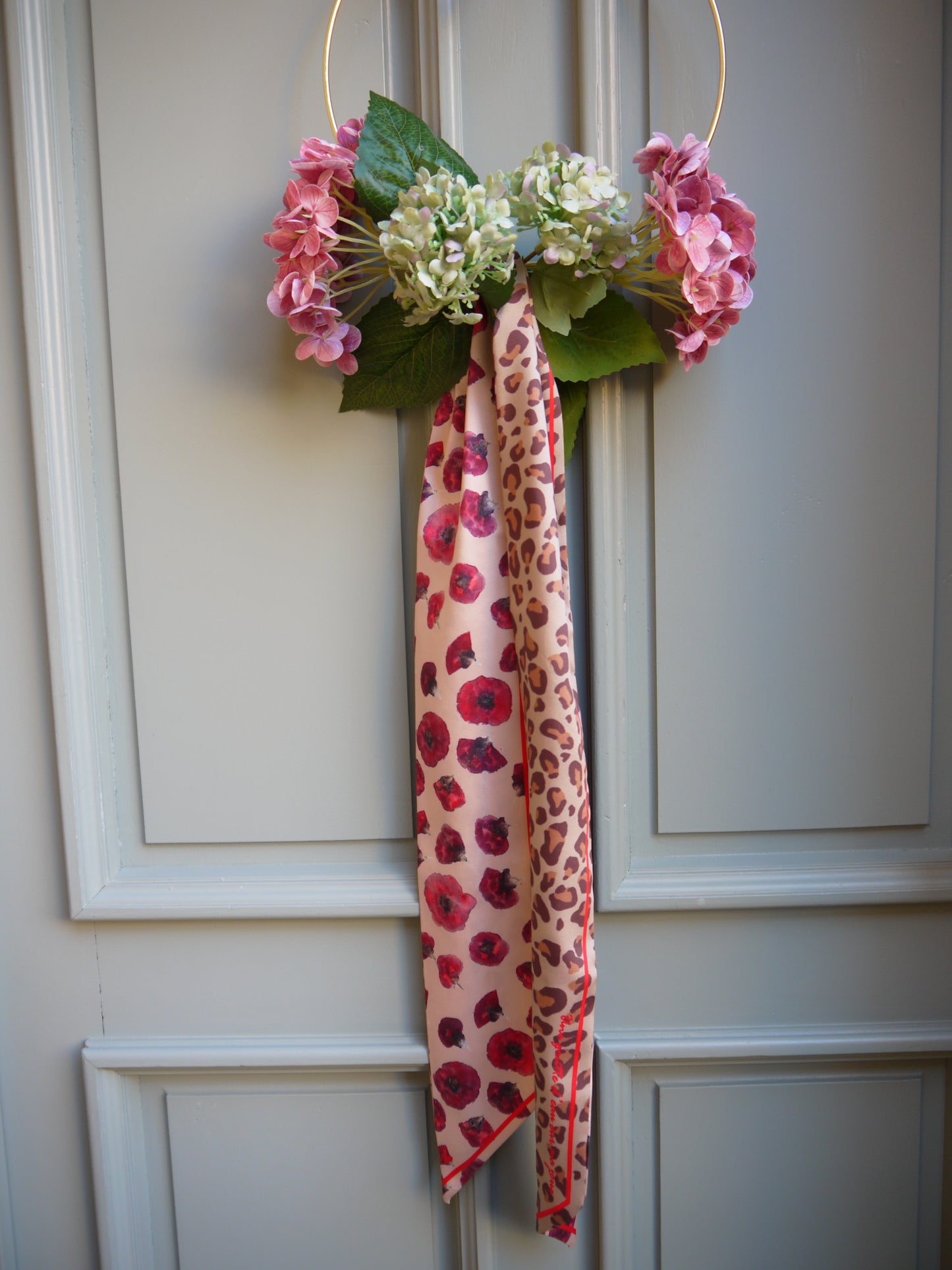 Bandeau Coquelicot Rose / Léopard