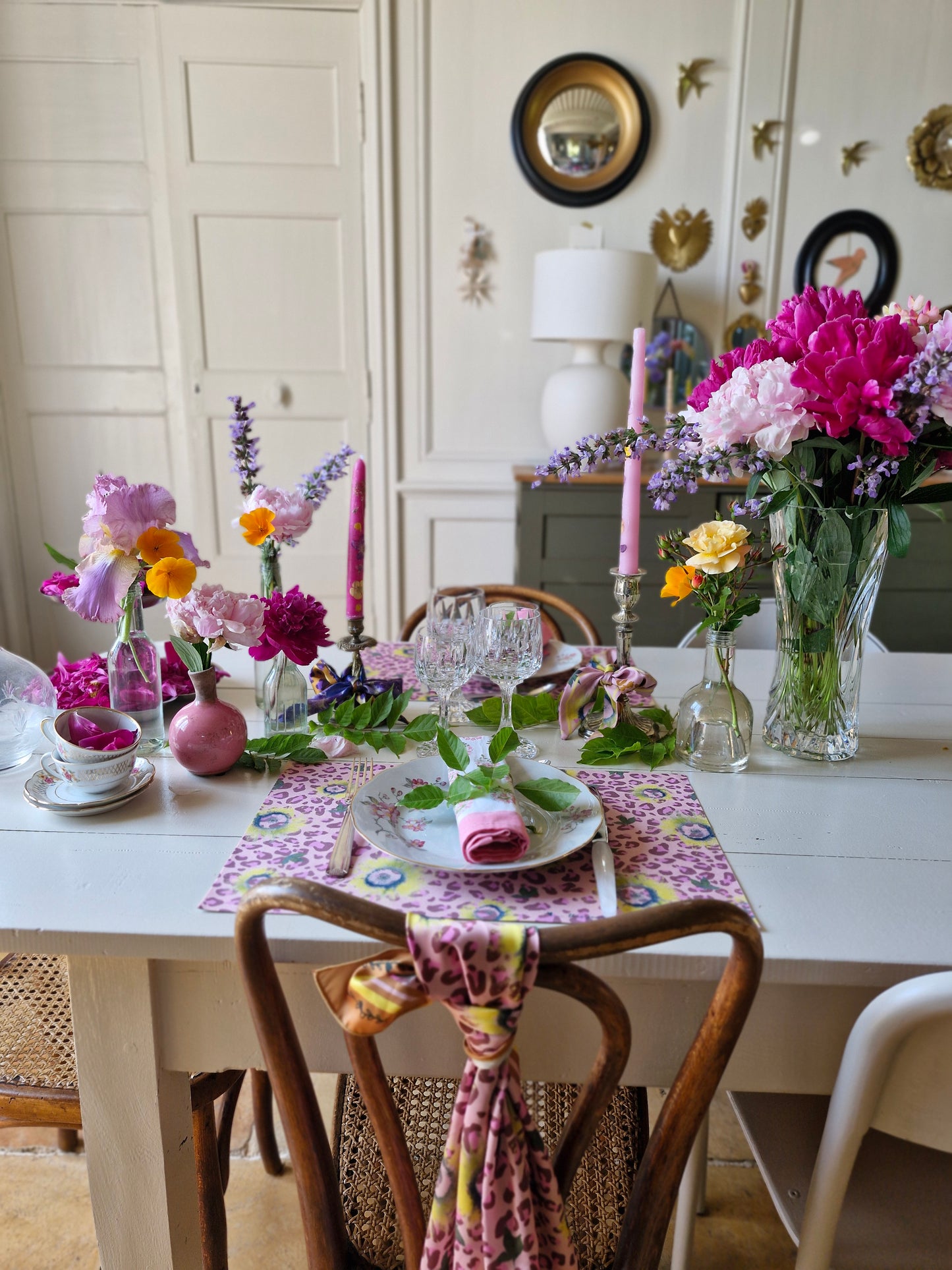 Set de table Golden Bloom / Léopard