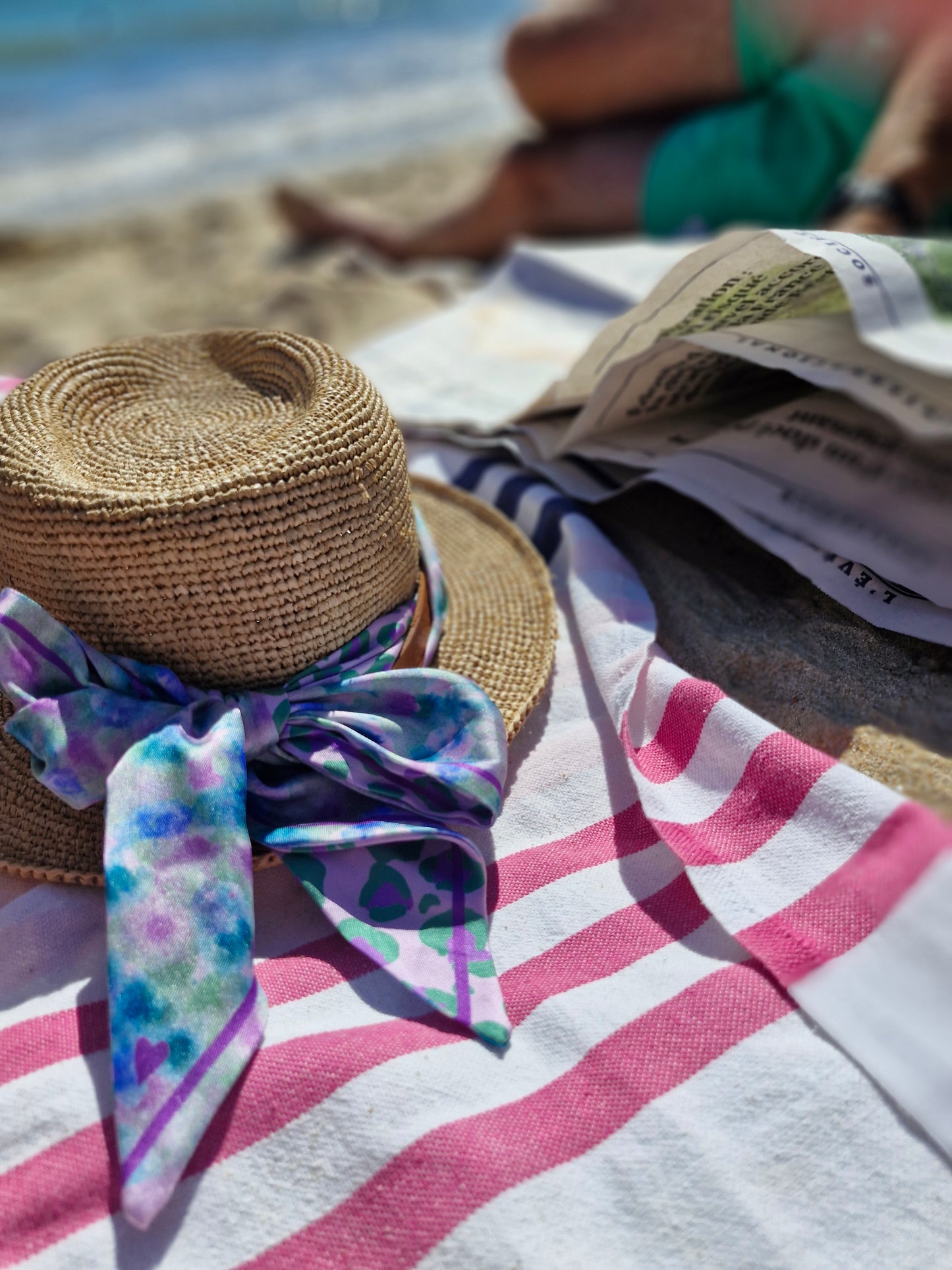 Bandeau " Menthe à l’eau - Léopard"
