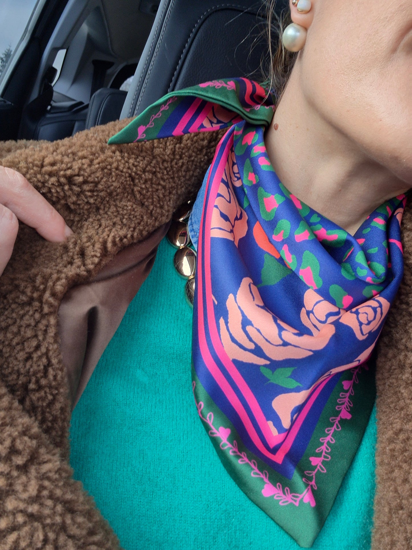 Triangle " Rose Arty - Leopard "