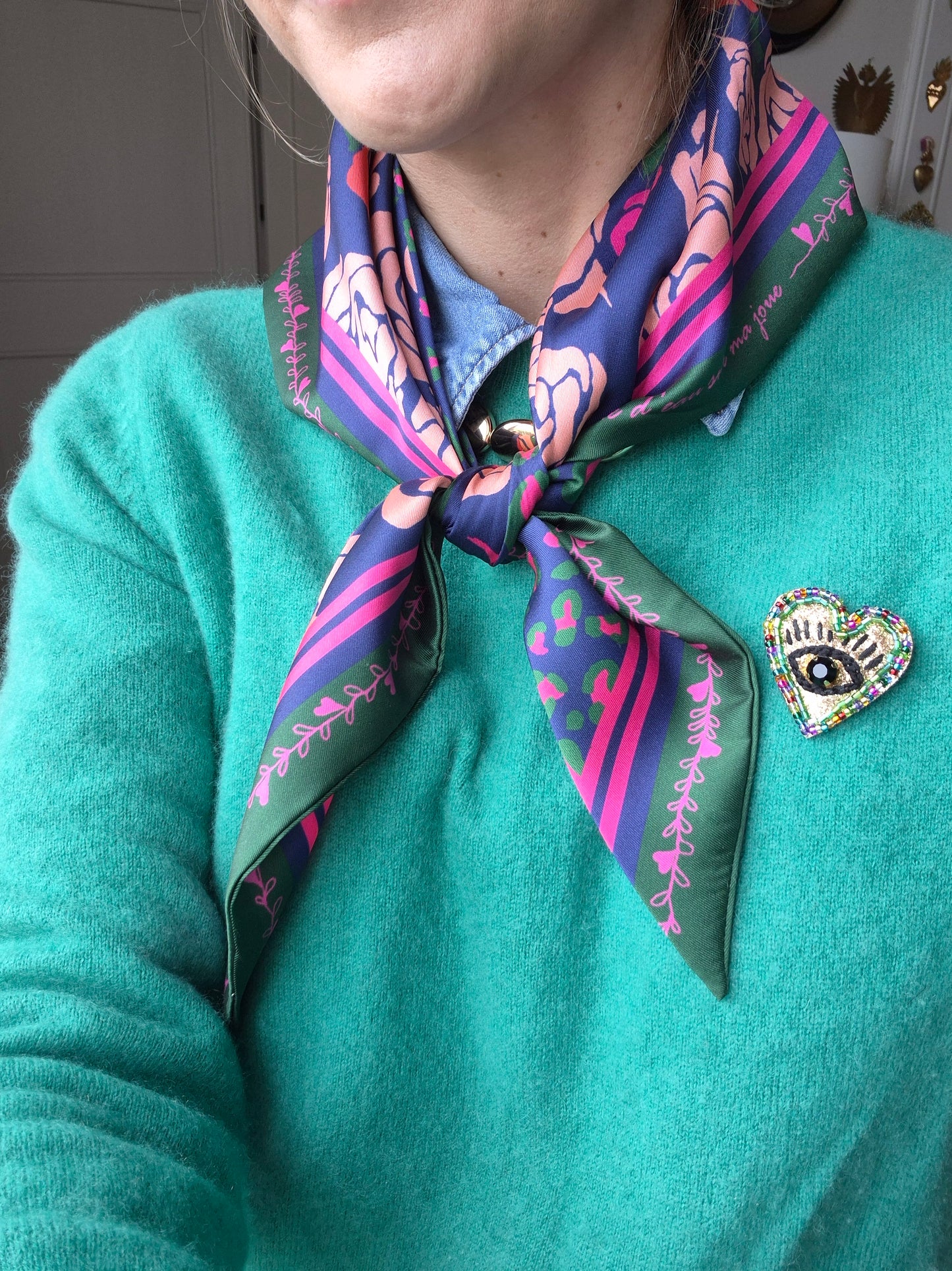 Triangle " Rose Arty - Leopard "