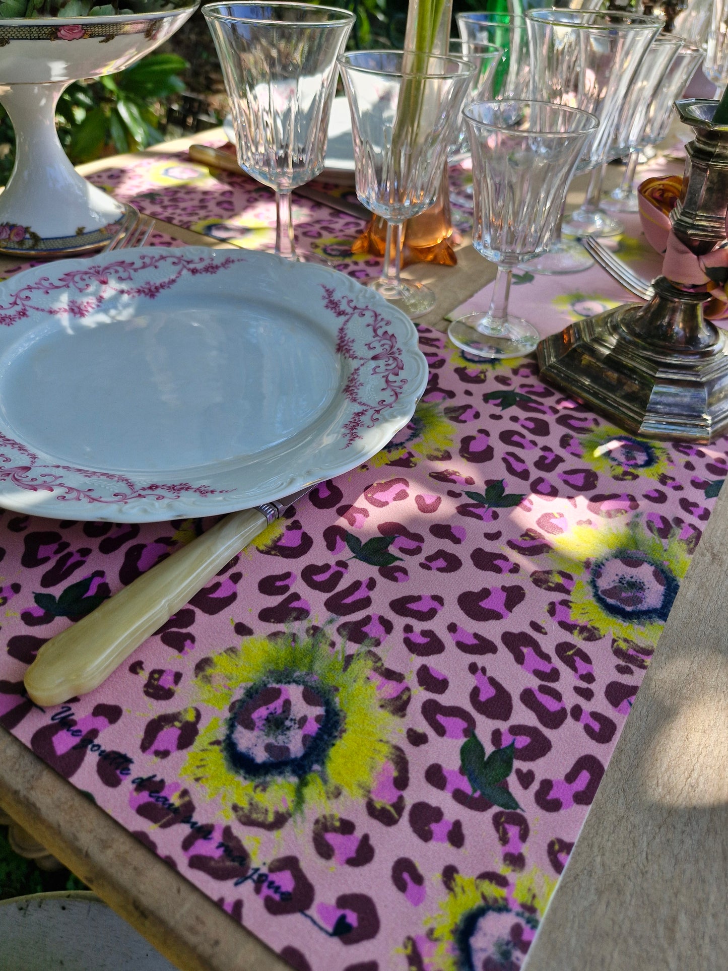 Set de table Golden Bloom / Léopard