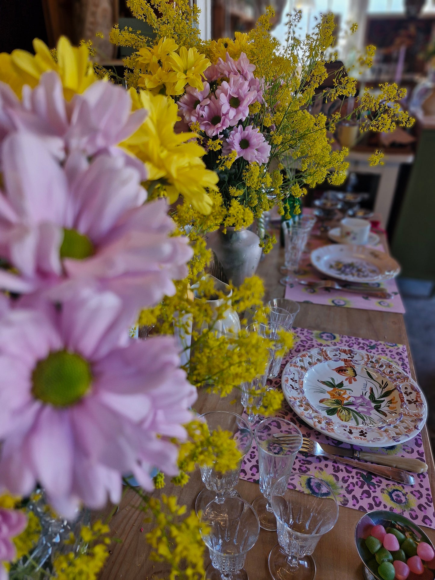 Set de table Golden Bloom / Léopard