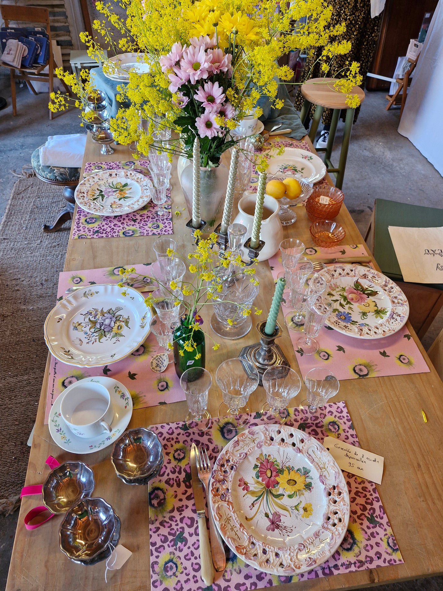 Set de table Golden Bloom