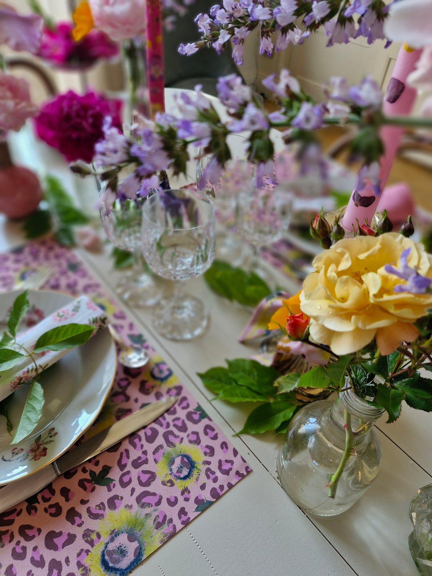 Set de table Golden Bloom / Léopard