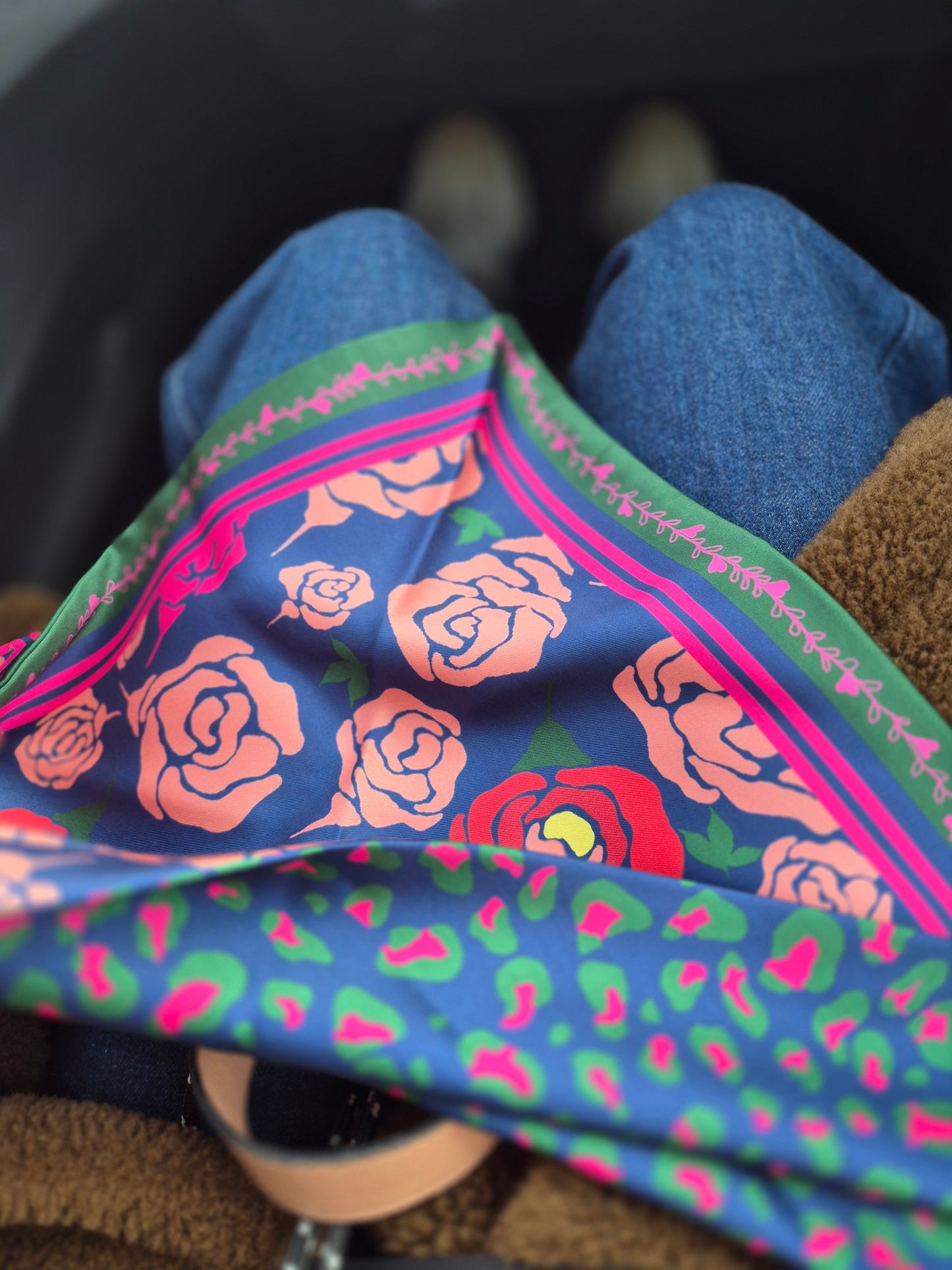 Triangle " Rose Arty - Leopard "