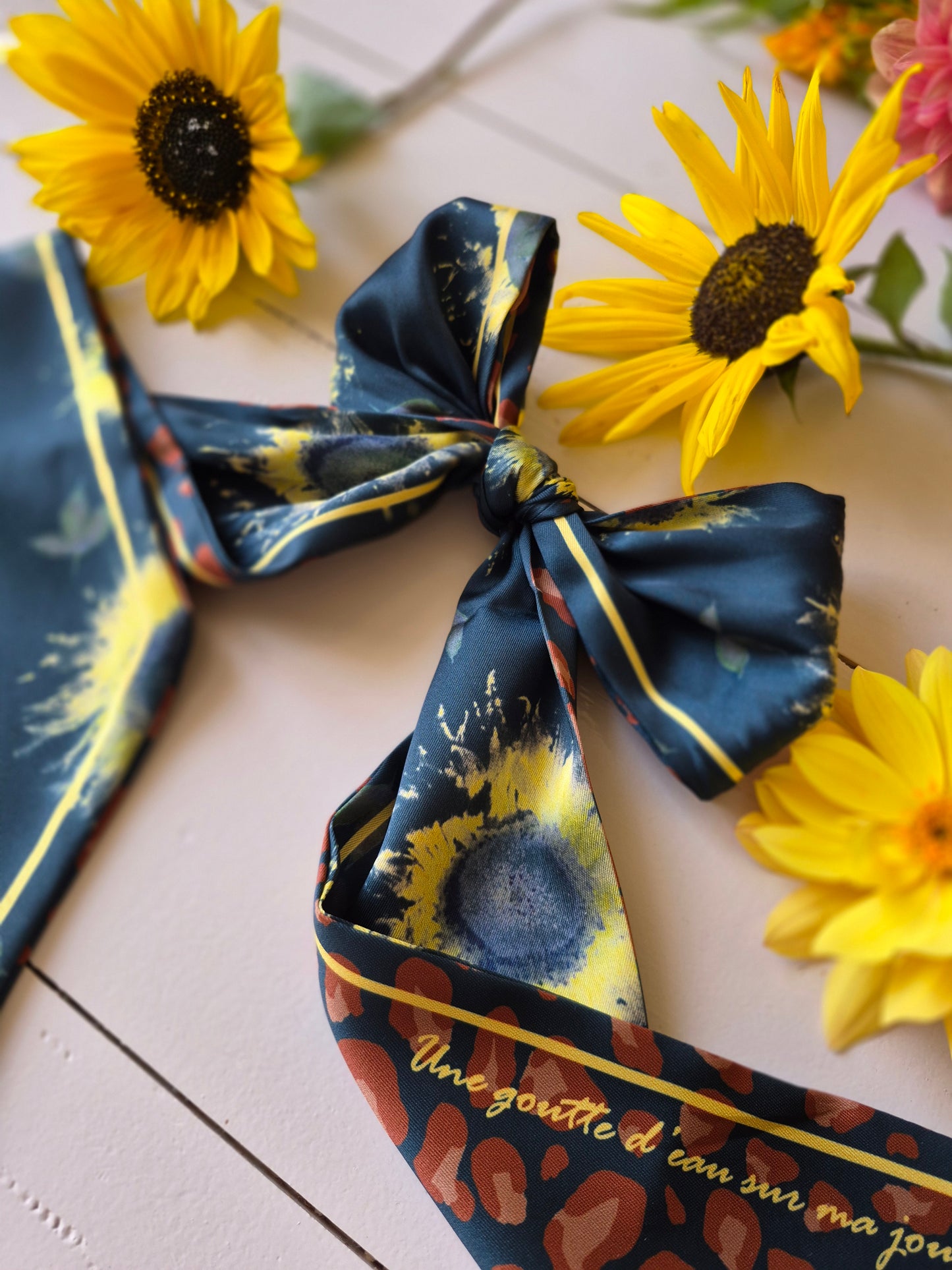 Bandeau " Golden Bloom - Léopard"