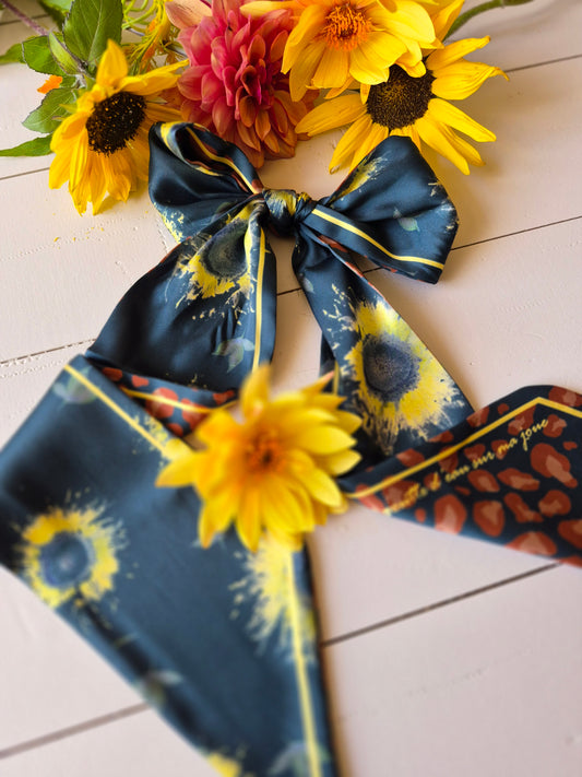 Bandeau " Golden Bloom - Léopard"